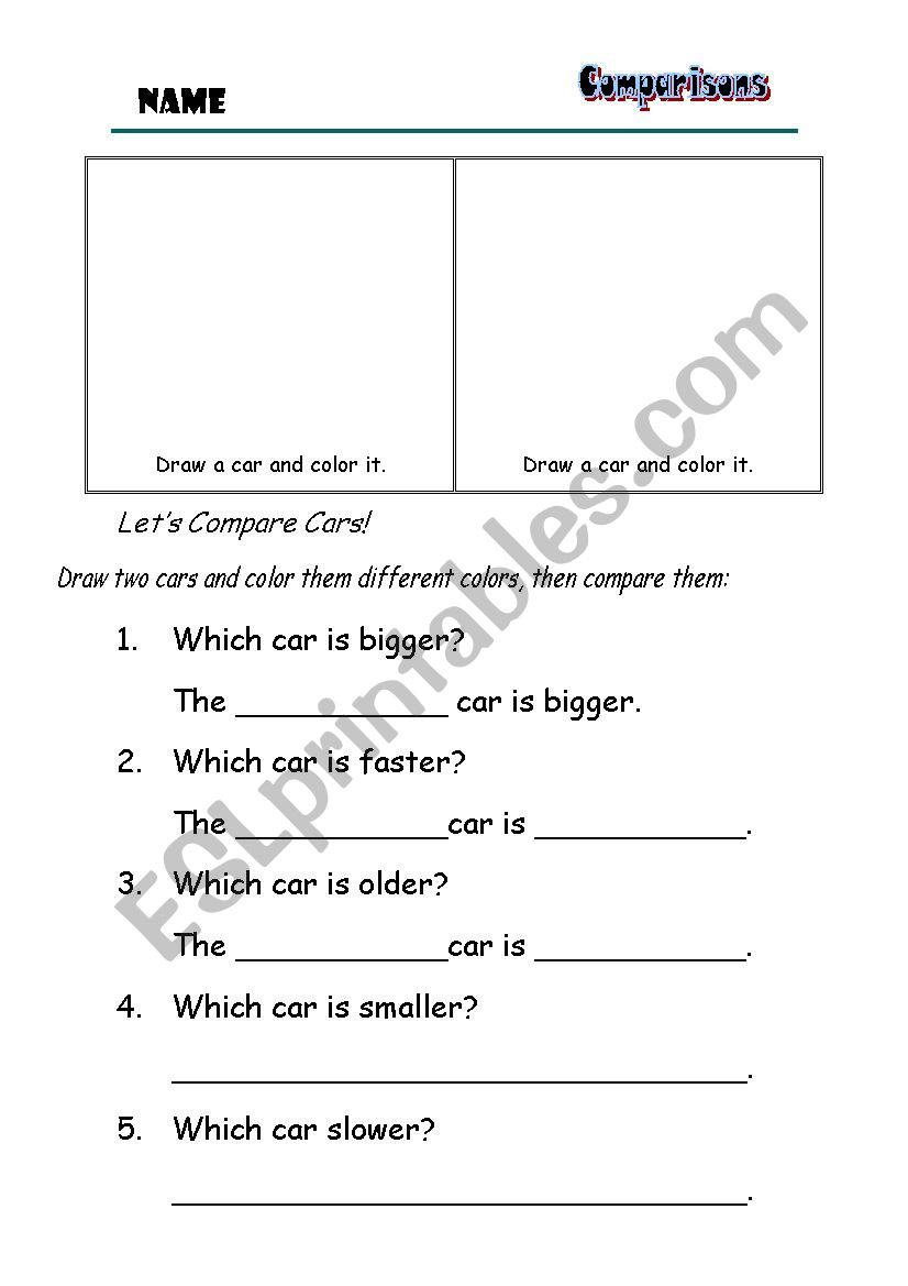 Comparisons - Lets compare cars!