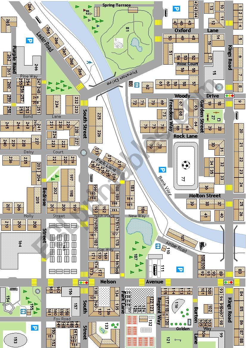 city map 1 worksheet