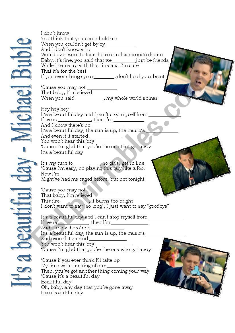 ItÂ´s a beautiful day - Michael Buble