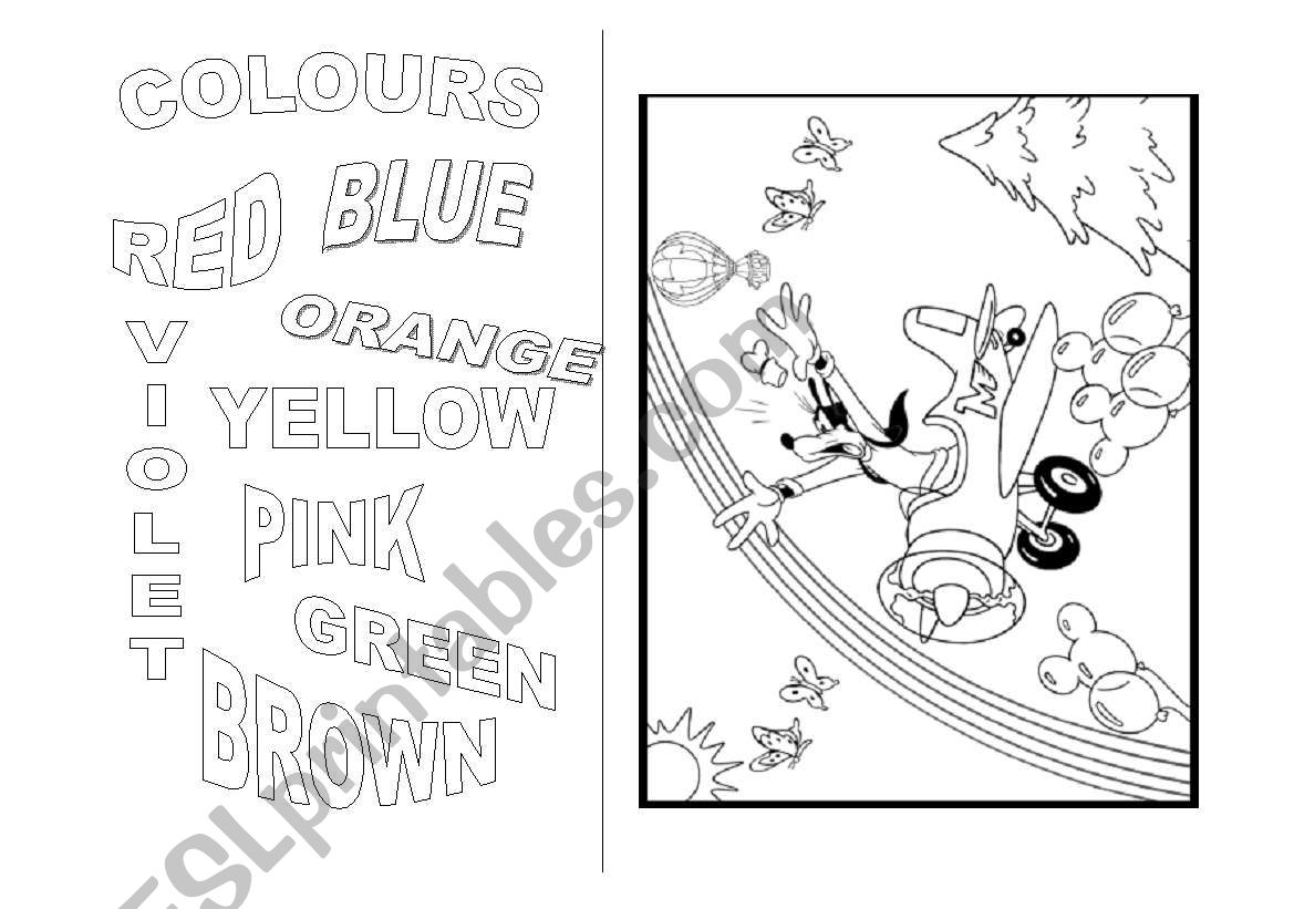 Colours worksheet