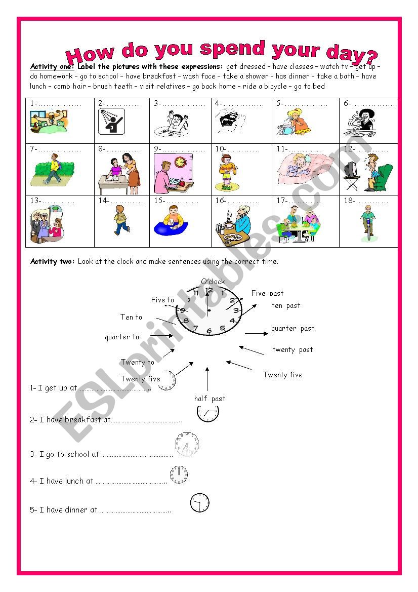 7th form module 1 section 4 how do you spend your day? (part 1)