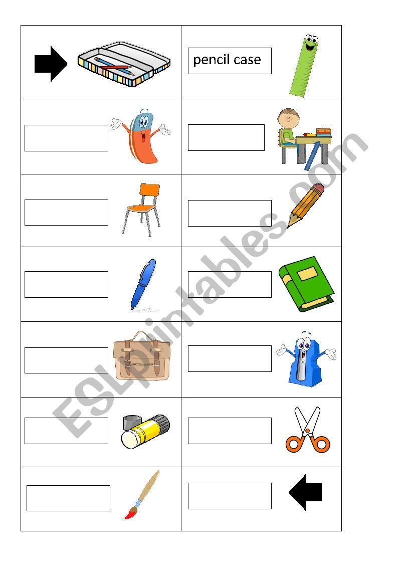 DOMINO schoolthings worksheet