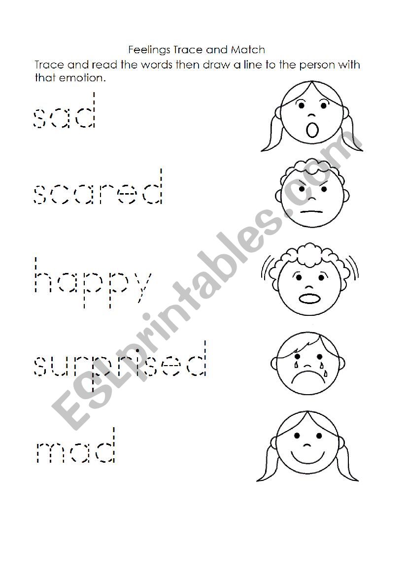 Feelings worksheet