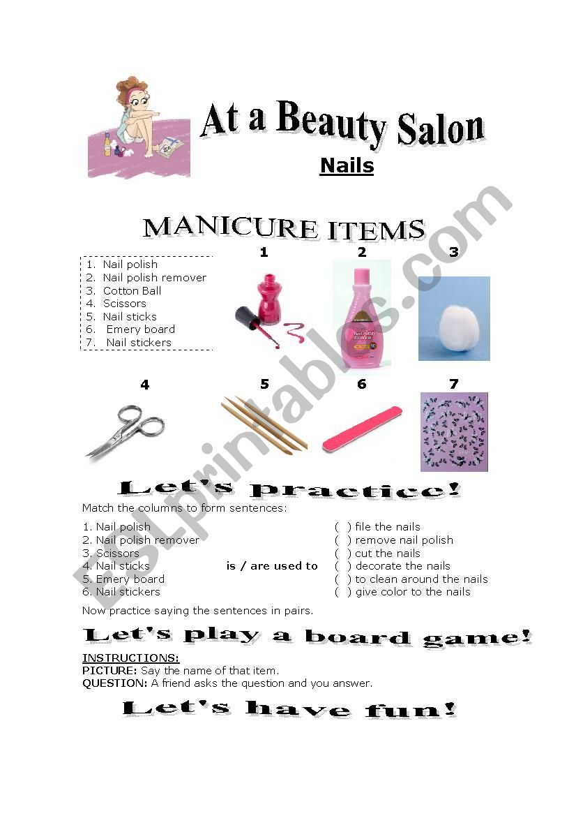 BEAUTY CLASS FOR TWINS worksheet