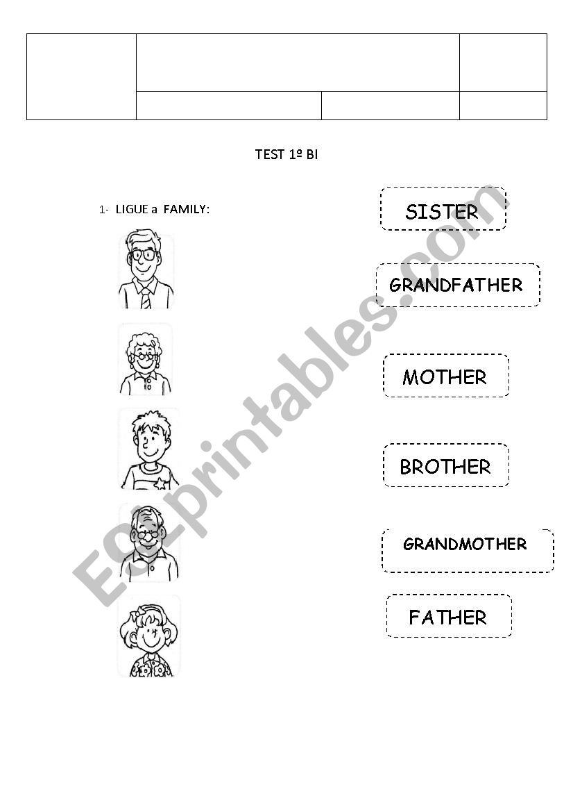 TEST 3 YEAR  worksheet