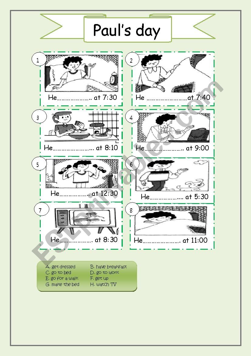 Simple Present worksheet