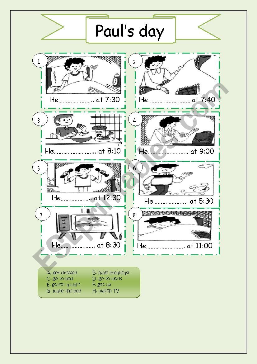 Simple Present worksheet