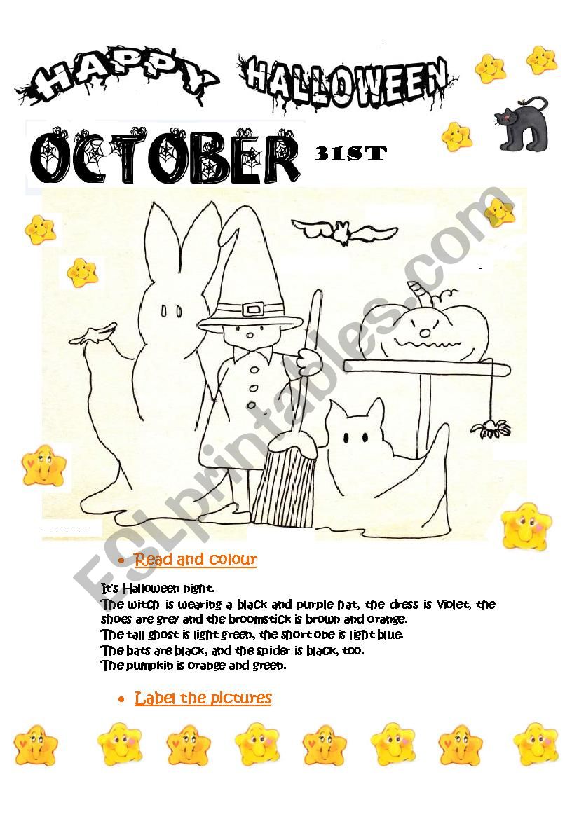 Happy Halloween worksheet