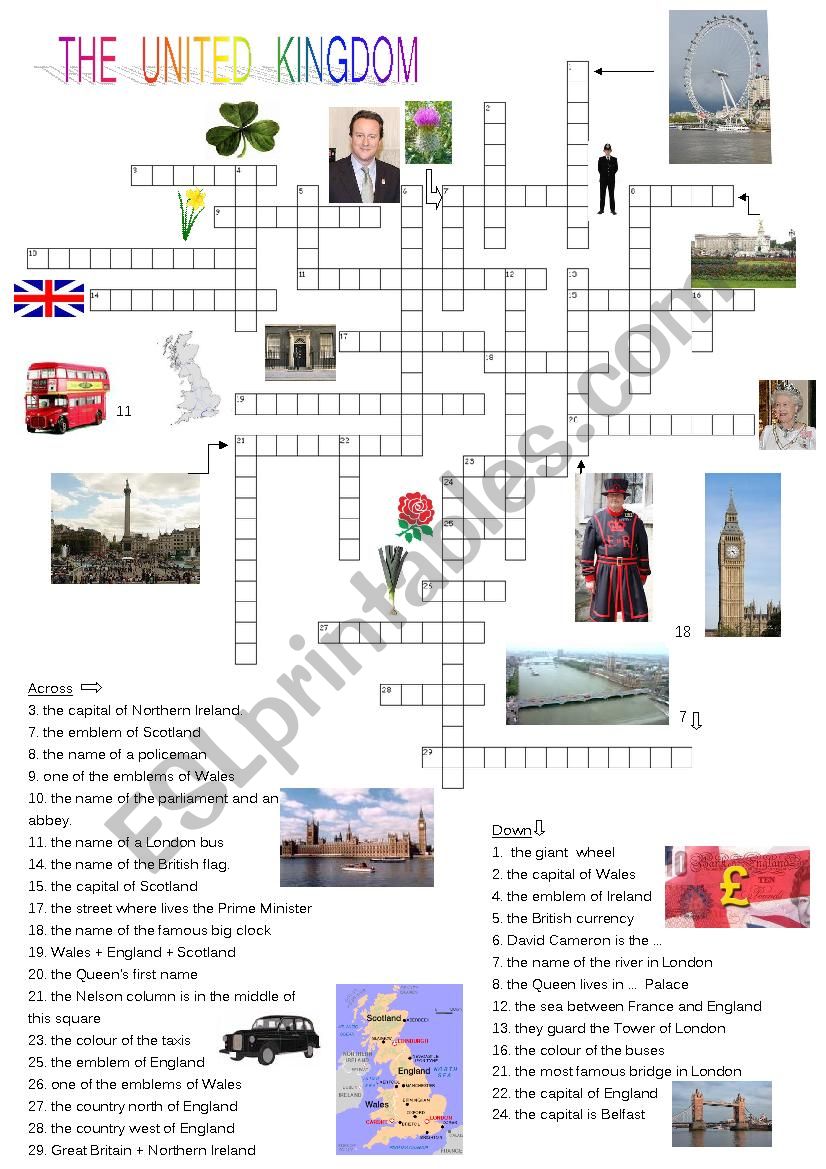 The United Kingdom worksheet