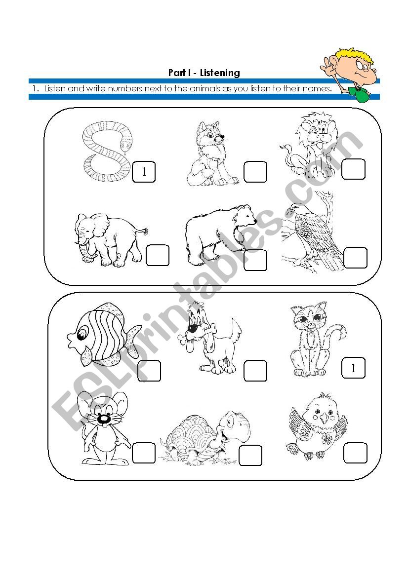 test worksheet