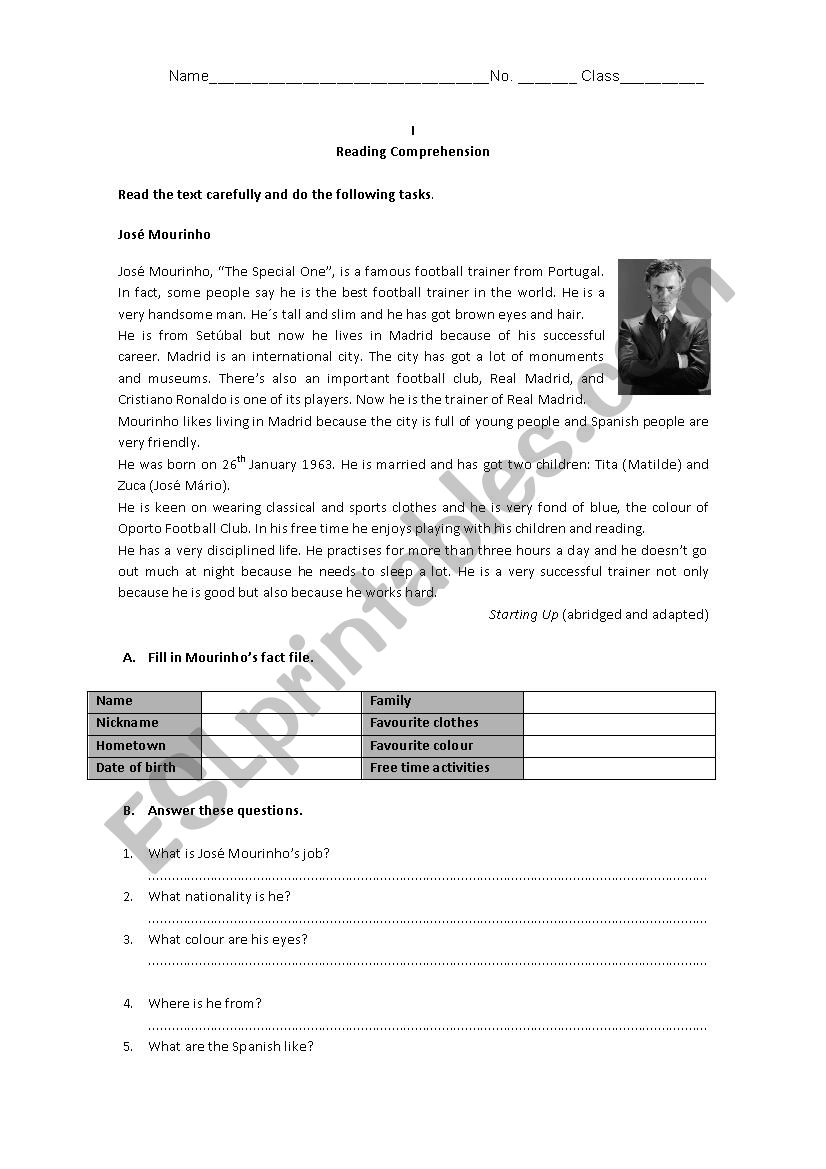 Test - 6th grade worksheet