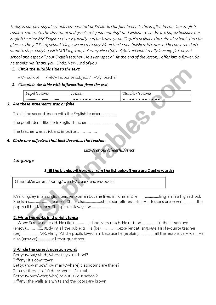 end of term n3 review worksheet