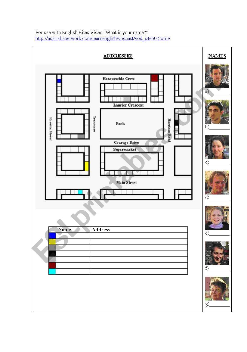 Worksheet for australianetwork.com 