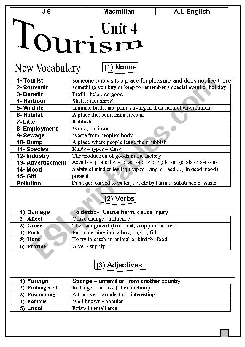 macmillan 6 unit 4 worksheet