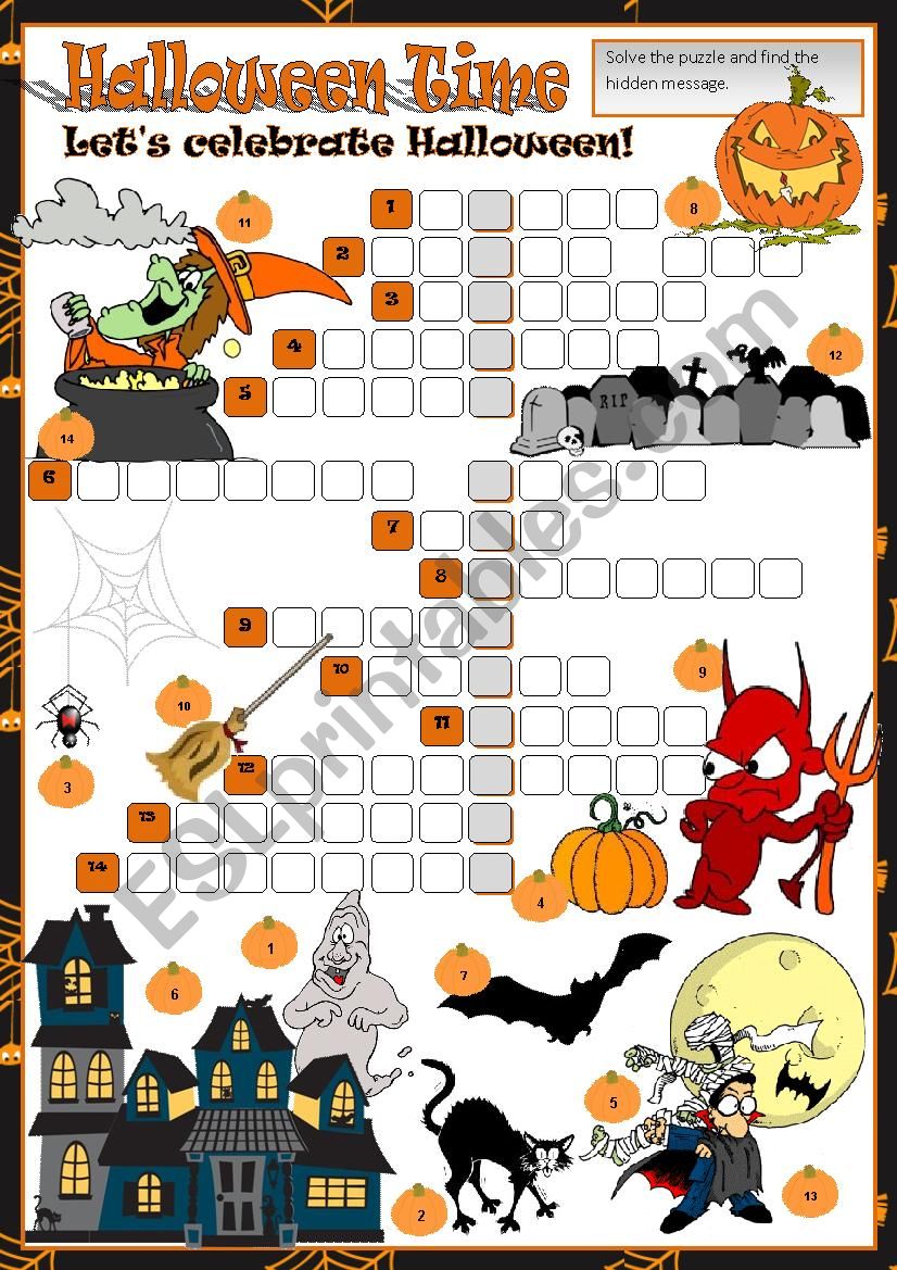 Halloween Tme worksheet