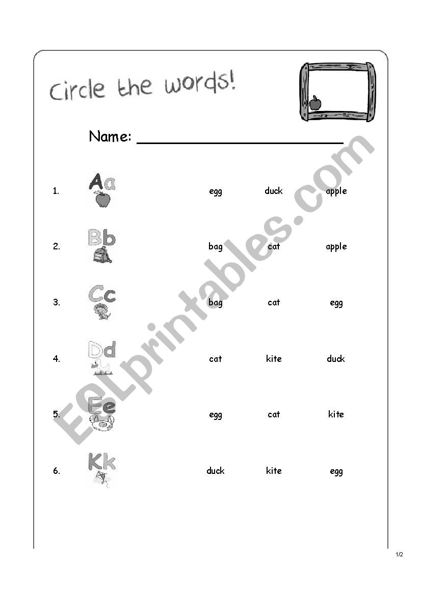 abc worksheet