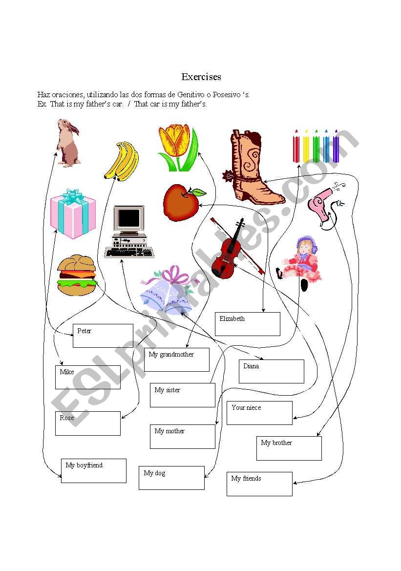 Genitive worksheet