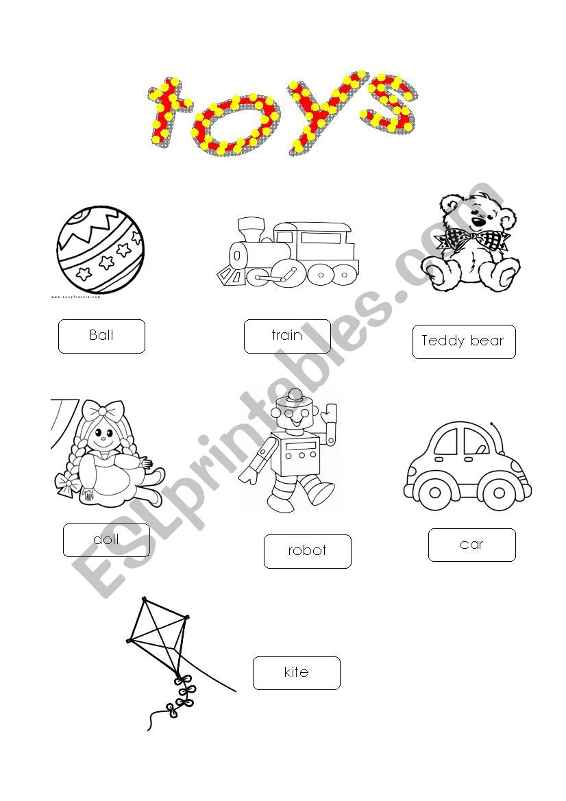 toys worksheet worksheet