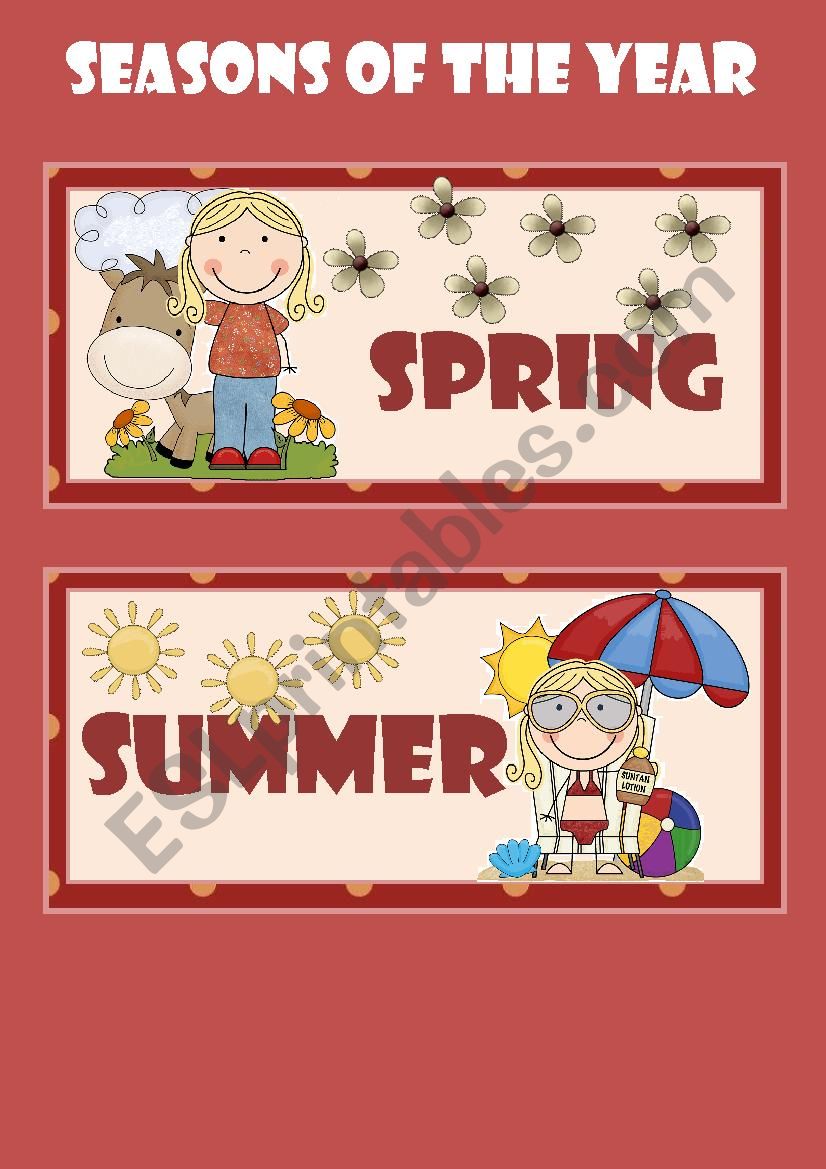 SEASONS - POSTER worksheet