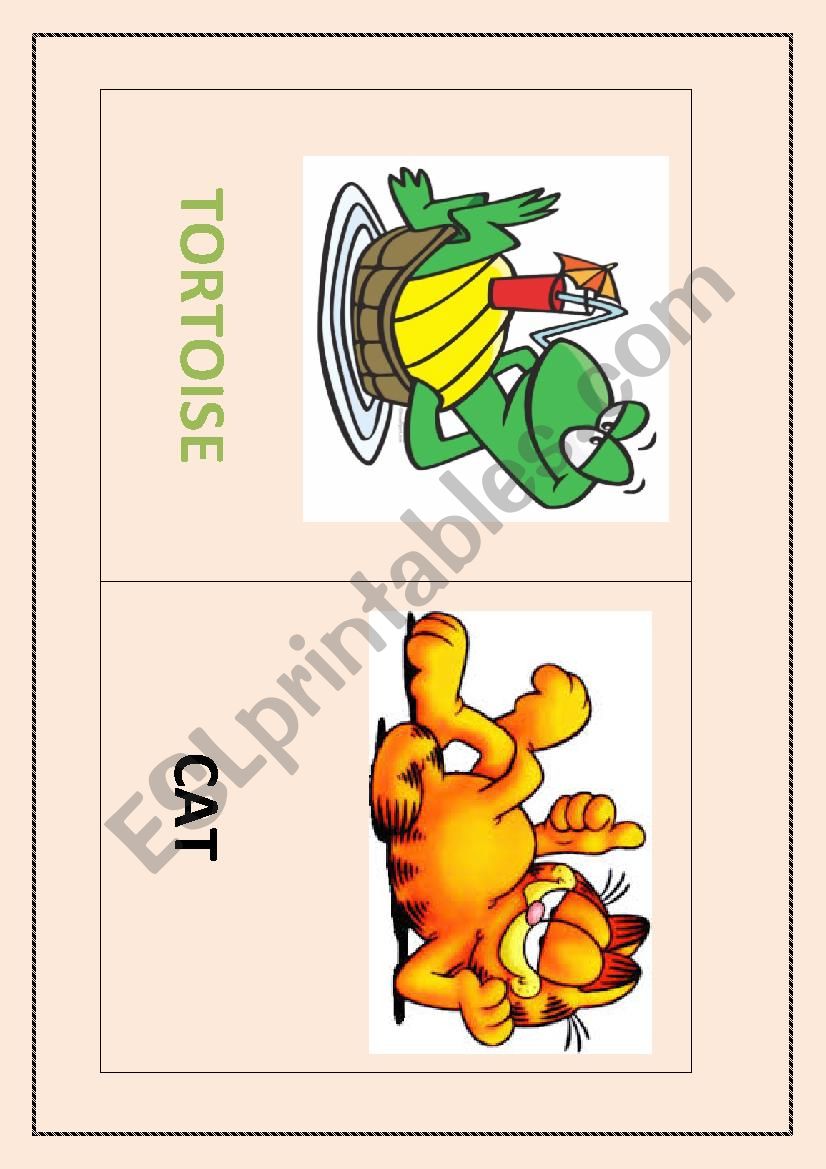 Pets flashcards worksheet