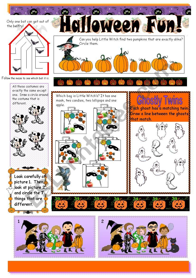 Halloween Fun worksheet