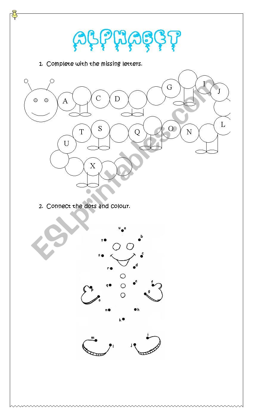 Alphabet worksheet