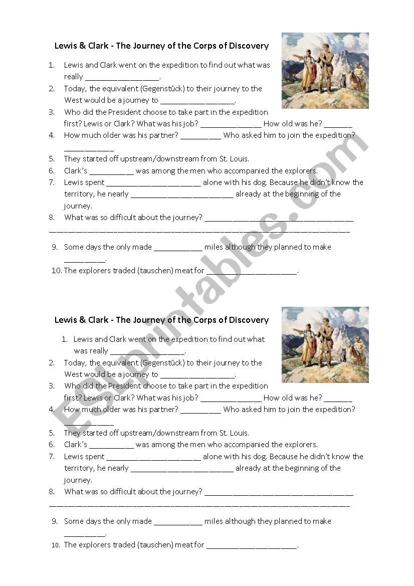 Lewis and Clark expedition documentary questions
