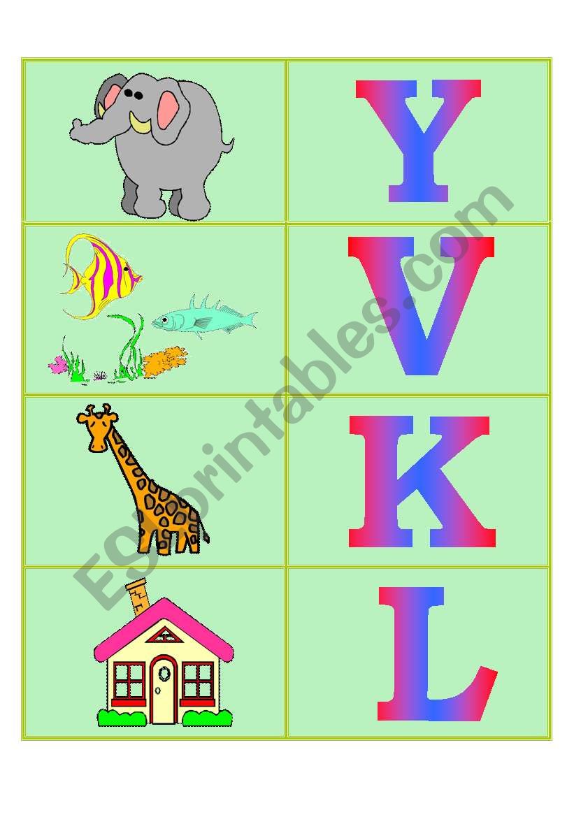 Alphabet dominoes - (part 2 out of 6)
