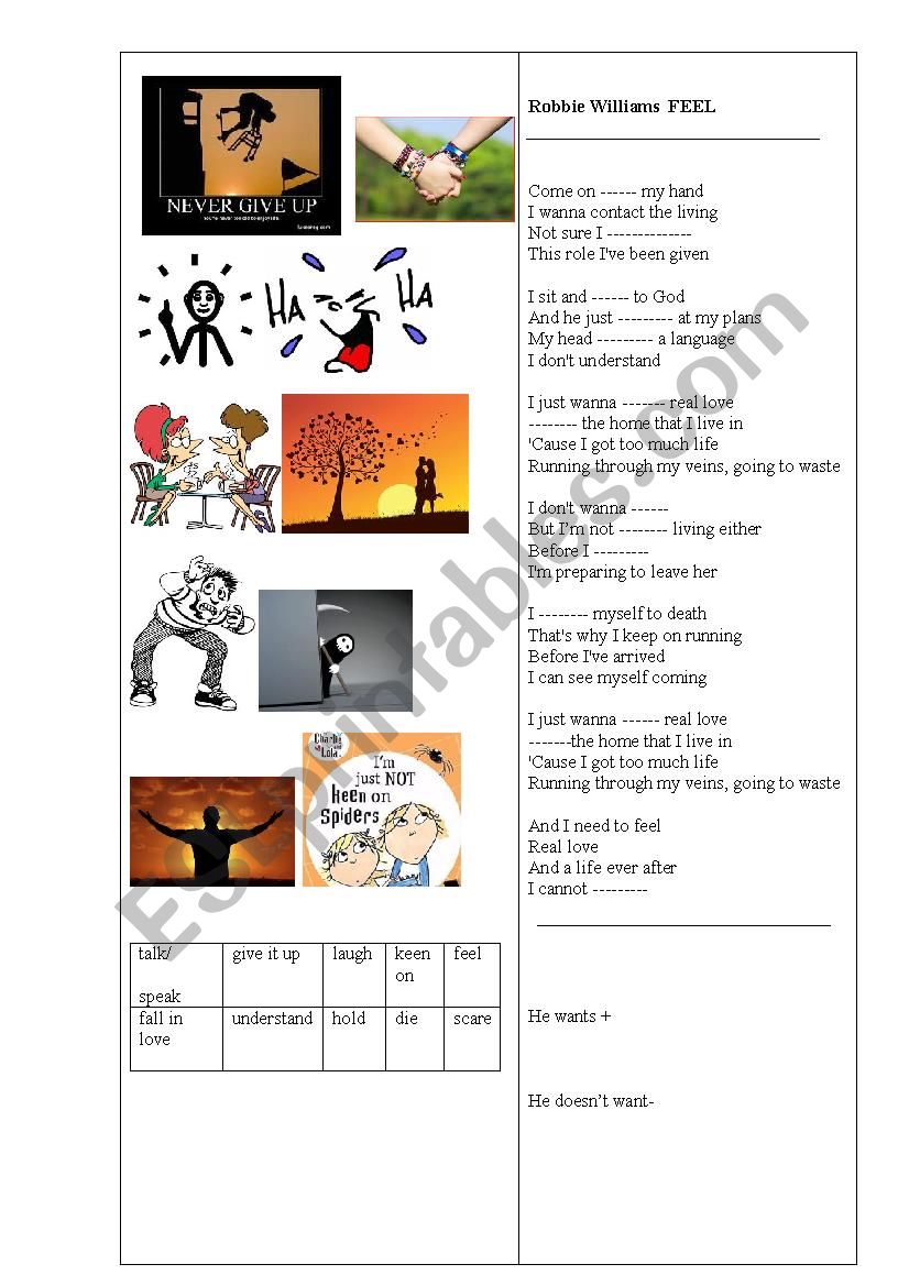 Song Â´FEELÂ´ by Robbie Williams