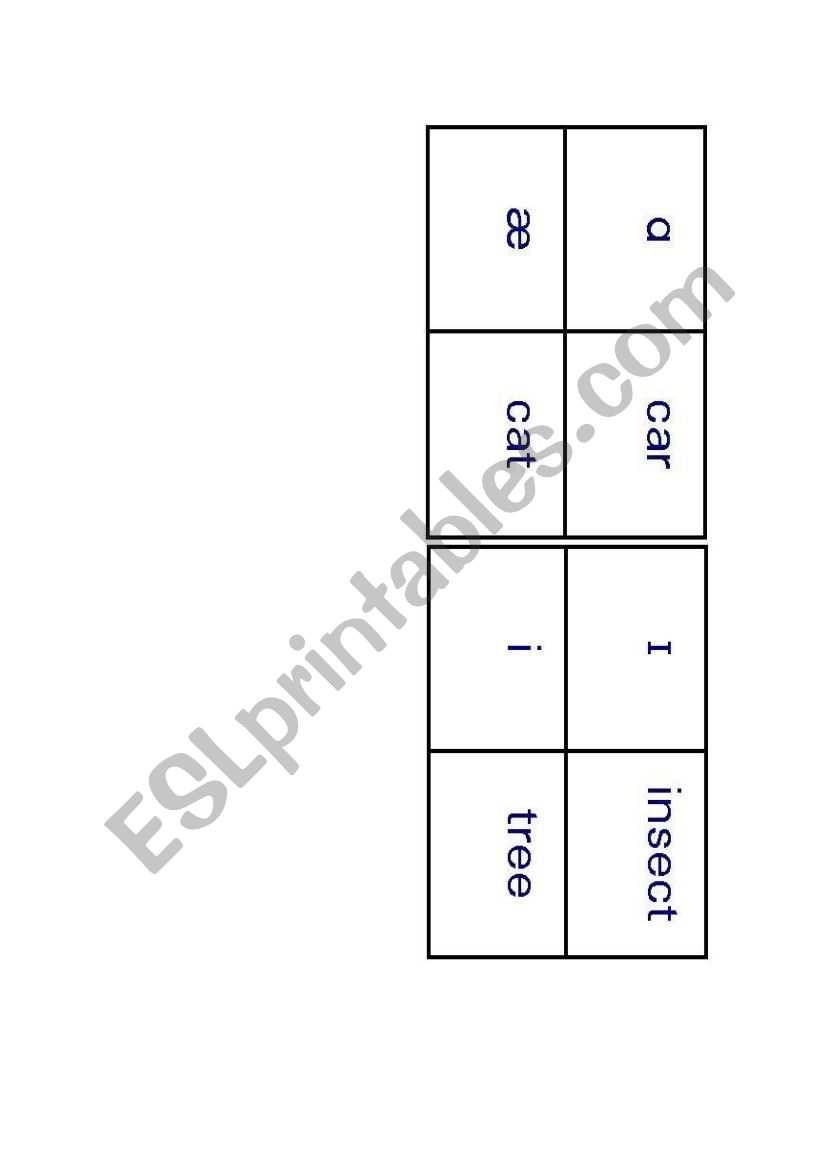 phonetics card game worksheet