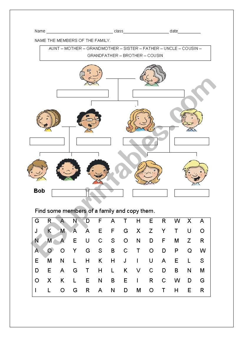 Family!! worksheet