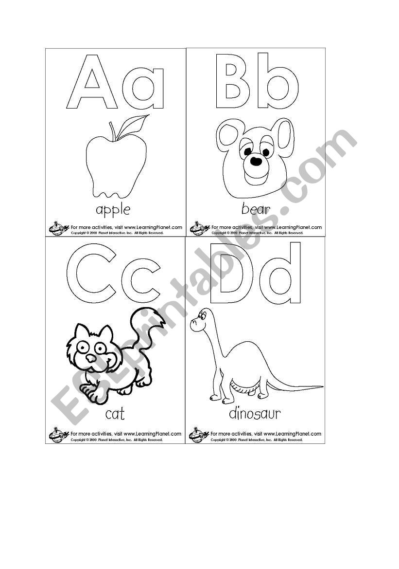 Colouring Alphabet worksheet