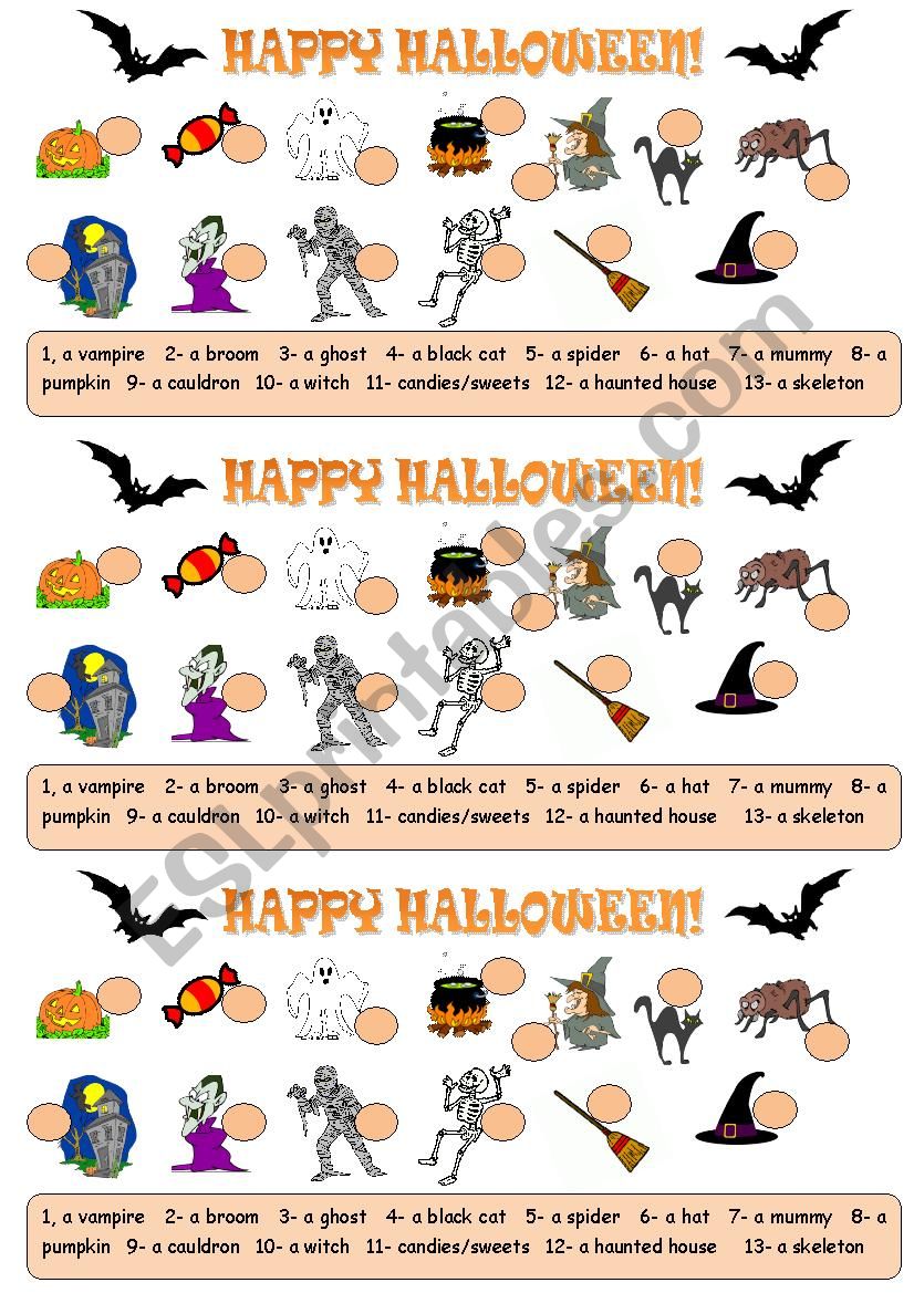 Halloween worksheet