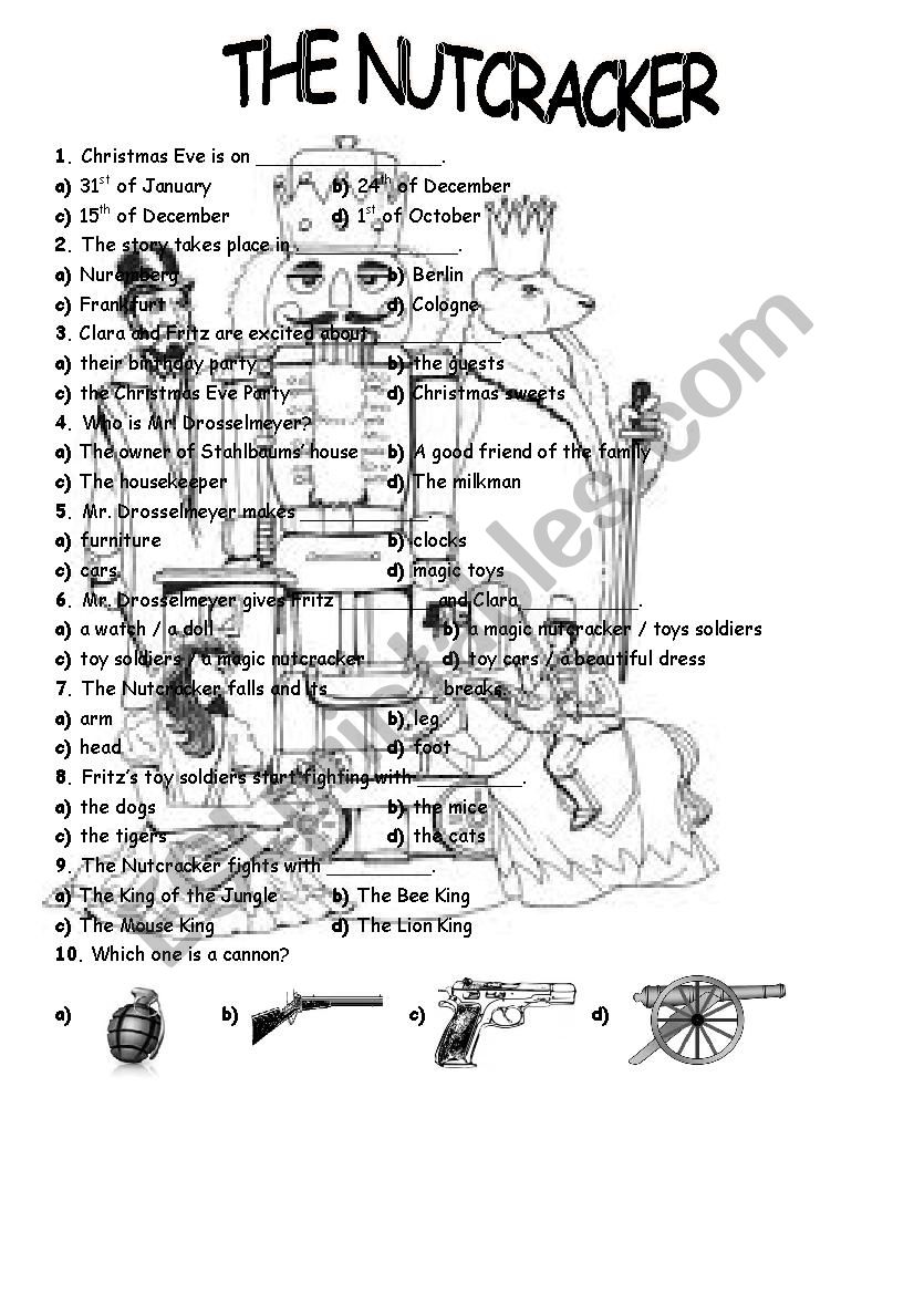 THE NUTCRACKER worksheet