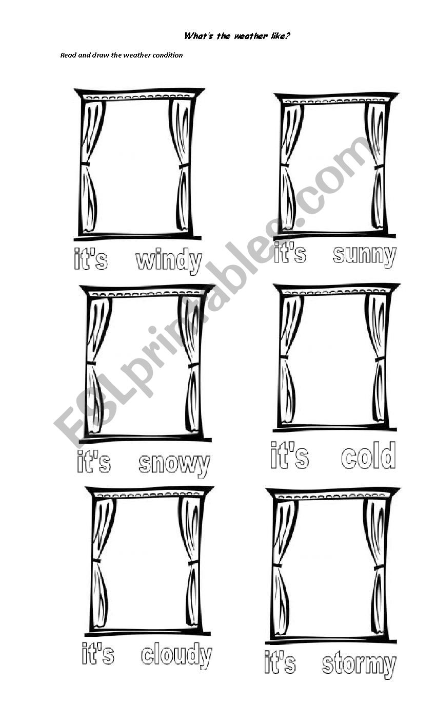 the weather window worksheet