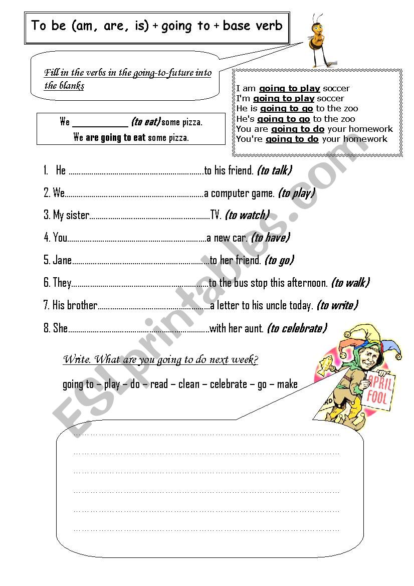 IÂ´m going to worksheet