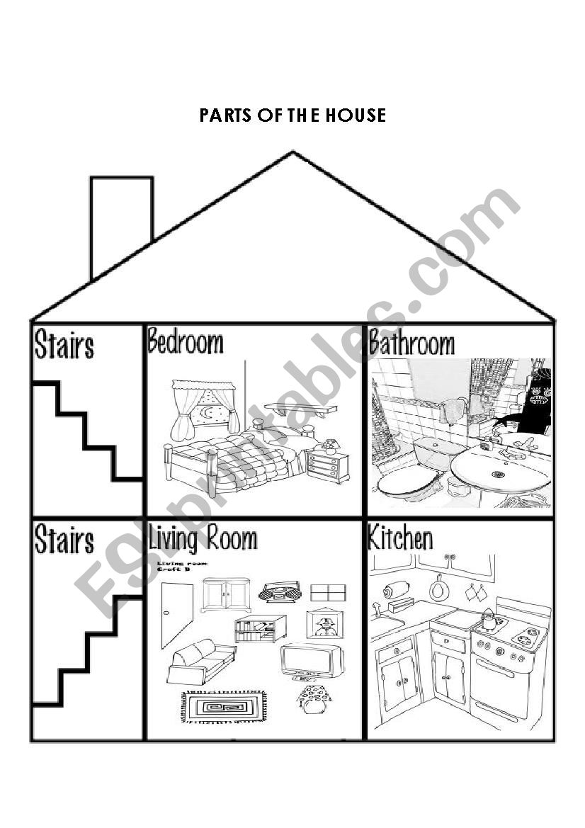 parts of the house worksheet