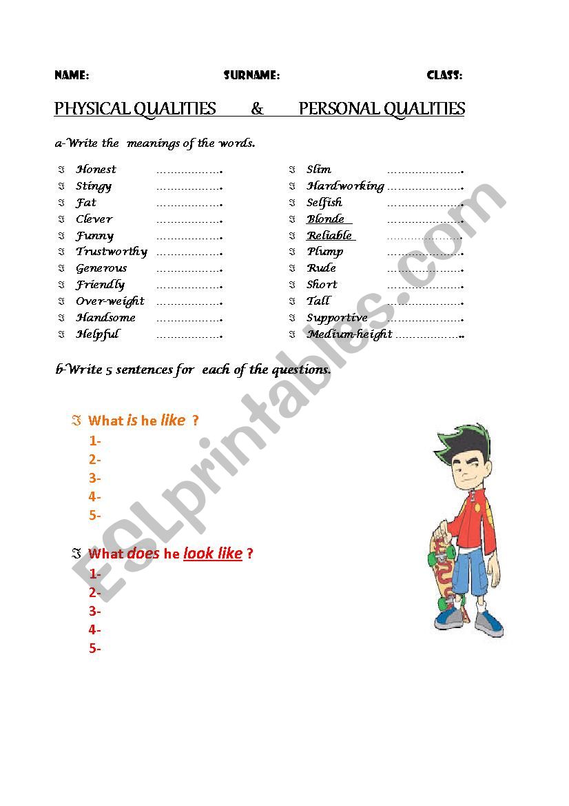 Friendship Rules worksheet