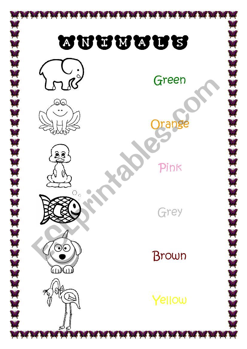 Colour instructions worksheet