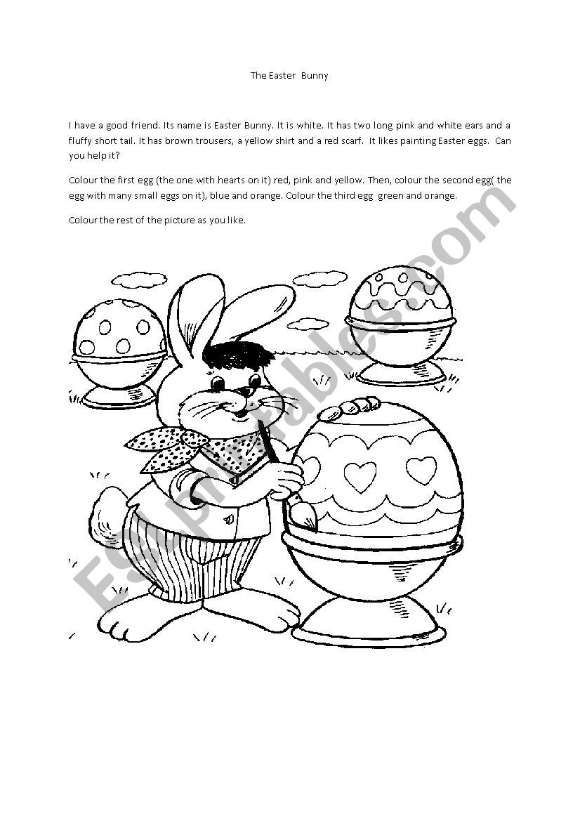 Easter worksheet