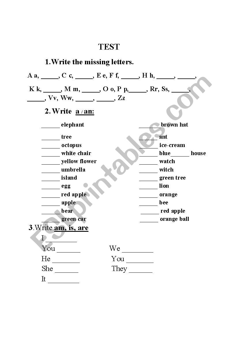 revision worksheet