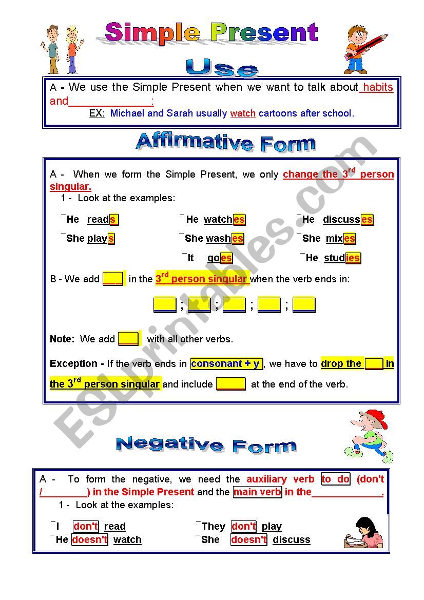 Present Simple worksheet