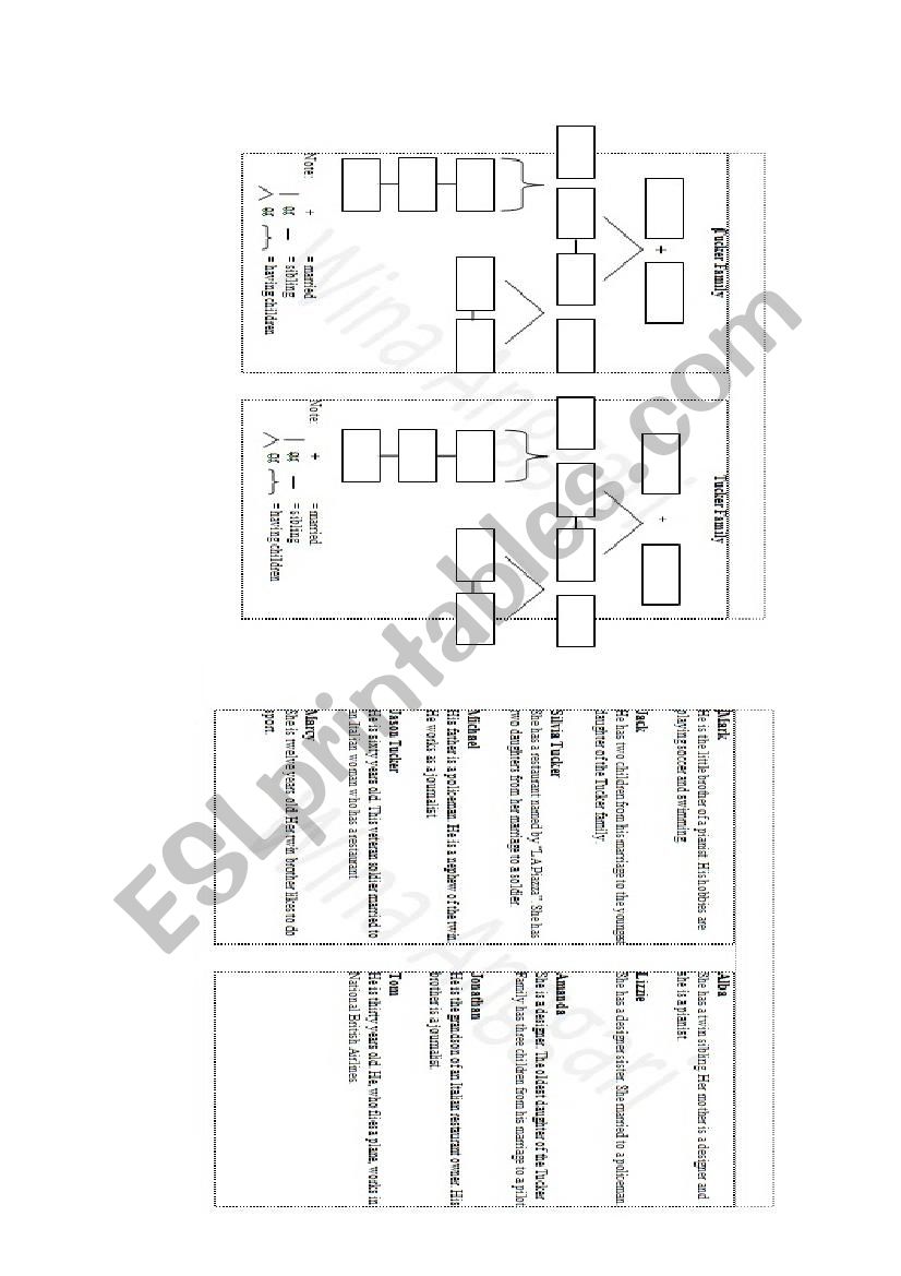 Family tree exercise worksheet