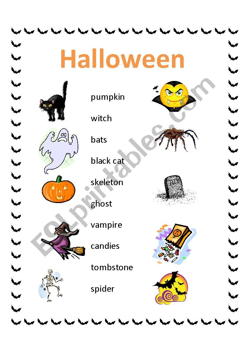 Matching - Halloween worksheet