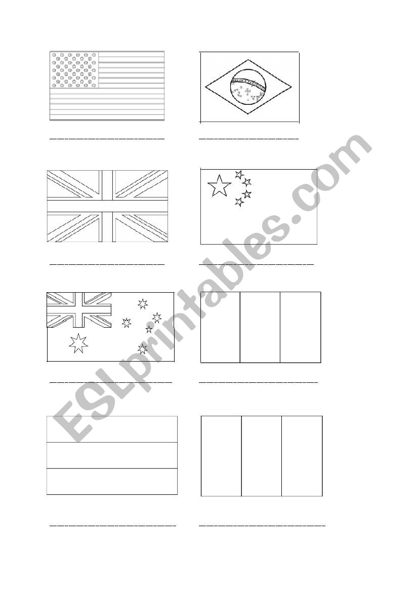 flags worksheet worksheet