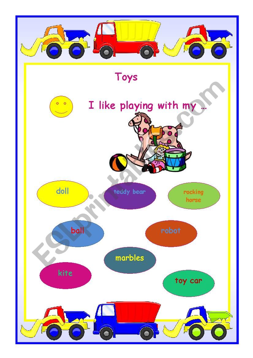 Toys worksheet