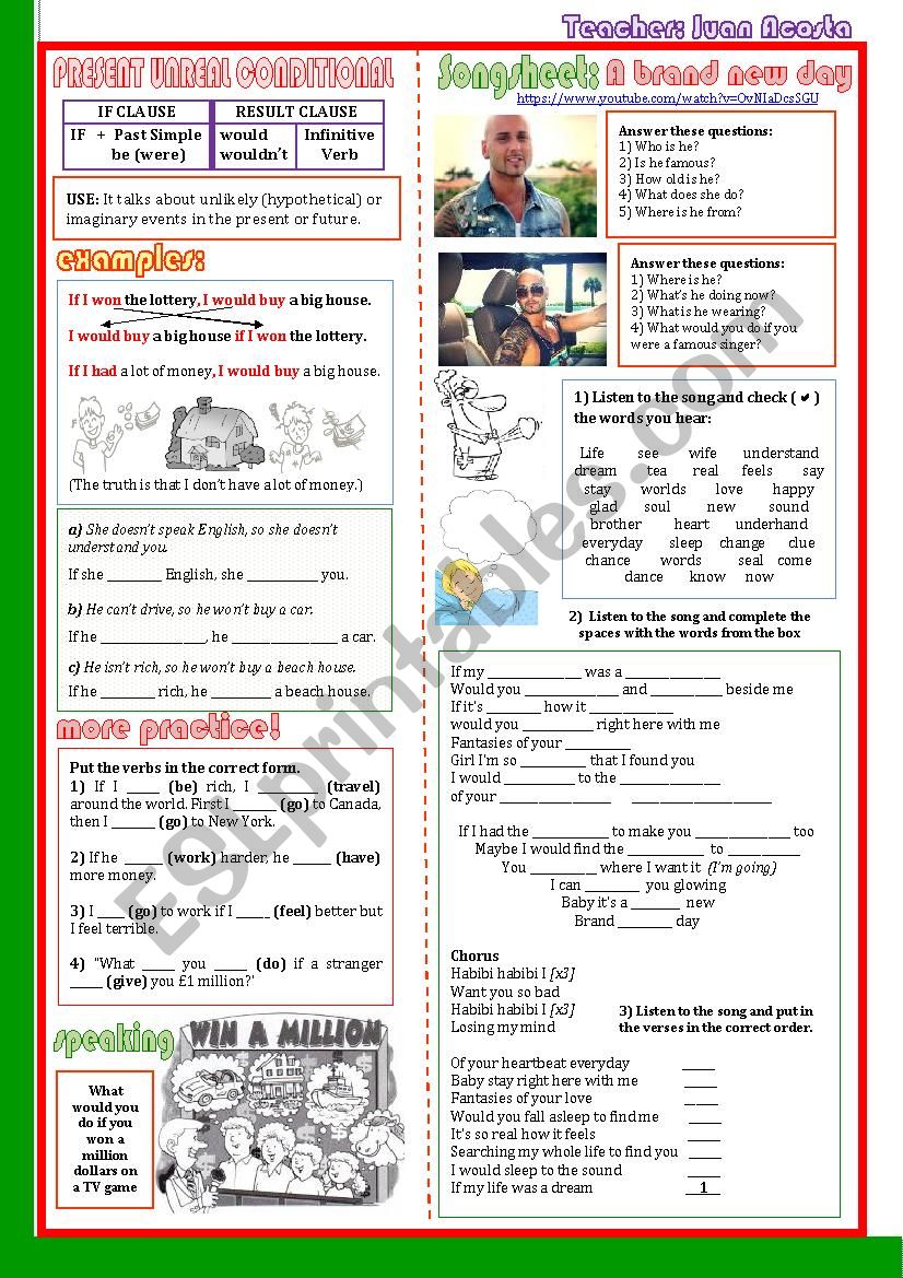 SECOND CONDITIONAL worksheet