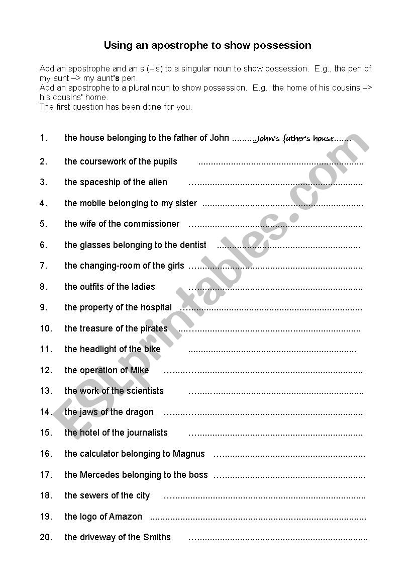 using-an-apostrophe-to-show-possession-esl-worksheet-by-deborahmitchell