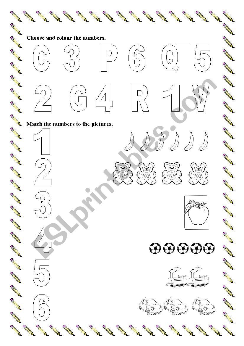 Numbers worksheet