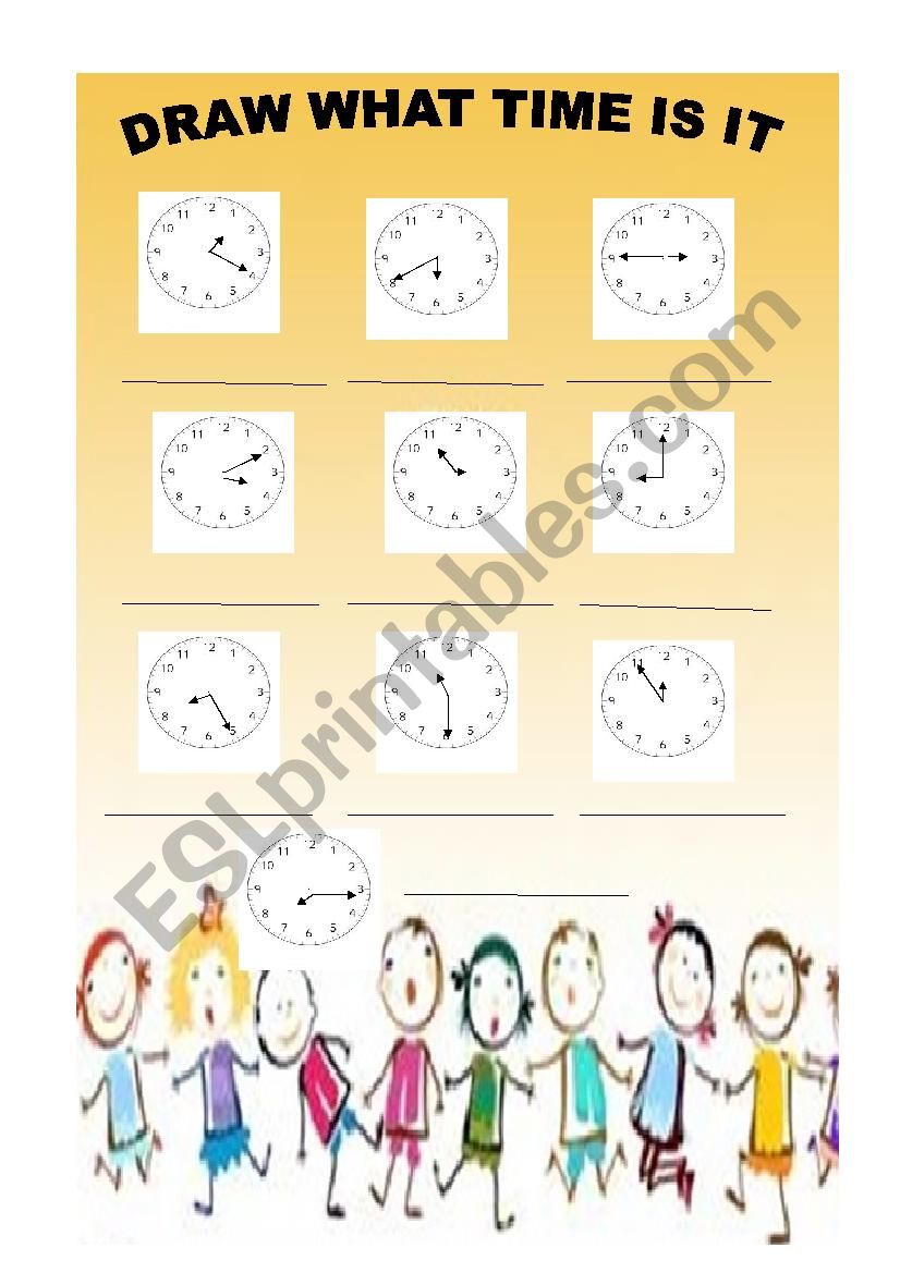 what time is it? worksheet